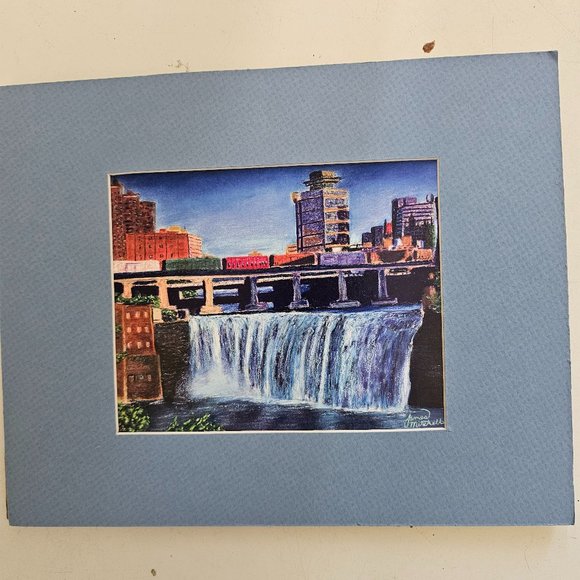 City waterfall by Jame A Mitchell